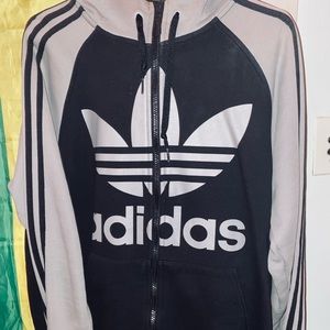 Men adidas sweatsuit joggers and hoodie